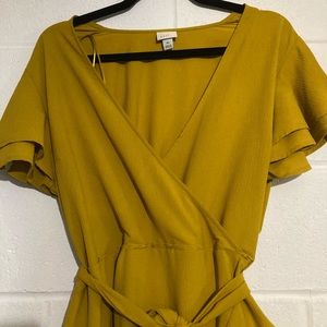 Mustard yellow, flowy dress Size XL A New Day